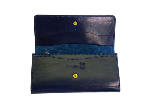 C/O. バイカラーレザーロングウォレット/Bicolor leather long wallet